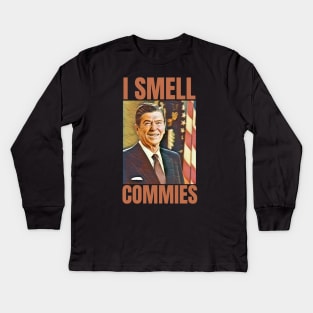 I Smell Commies Kids Long Sleeve T-Shirt